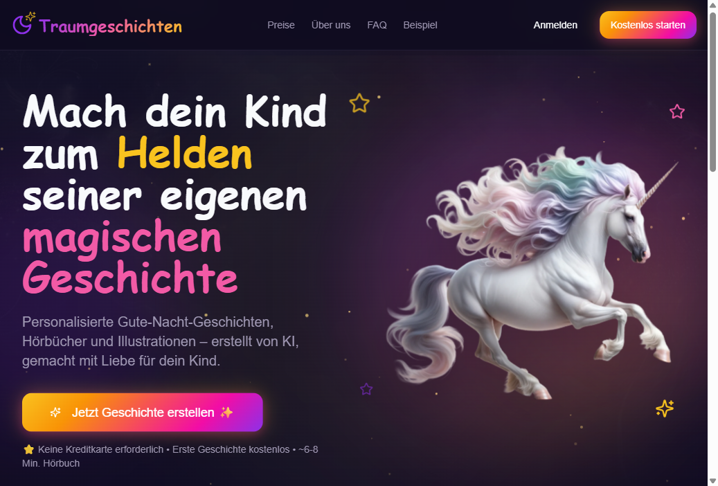 Traumgeschichten Screenshot